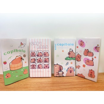 CADERNO DE ANOTAÇÃO CAPA DE PLASTICO TEMA CAPIVARA