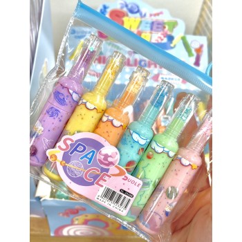 MARCA TEXTO GARRAFINHA UNICORNIO COLORIDO