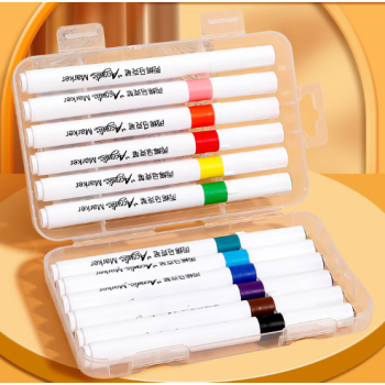 KIT 12 CORES CANETINHA MARCADOR DE ACRILICA