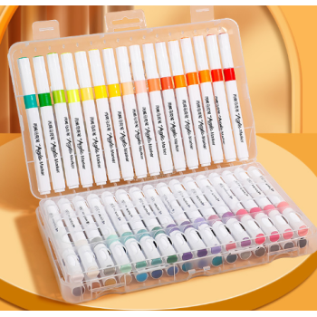 KIT 48 CORES CANETINHA MARCADOR DE ACRILICA