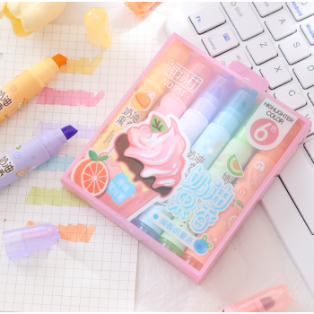 MINI MARCA TEXTO CHEIRO FRUTA 6 CORES