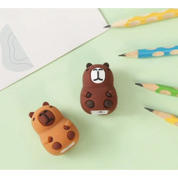 APONTADOR DE LÁPIS CAPIVARA CORPO REDONDO