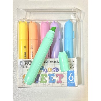 MINI MARCA TEXTO URSINHO 6 CORES