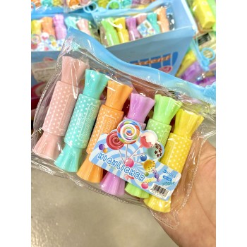 MINI MARCA TEXTO BALA PONTA DUPLA 6 CORES