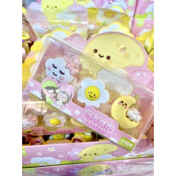 BORRACHA KIT DESMONTÁVEL TEMA CÉU FLOR SOL