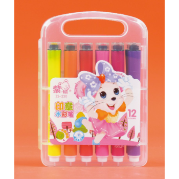 CANETINHA COM CARIMBO 12 CORES