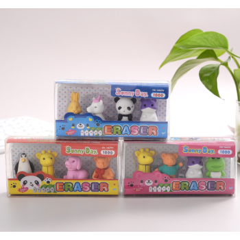 BORRACHA KIT COM 4 ANIMAIS ALEATORIOS SUNNY DAY