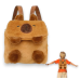 MINI MOCHILA PELUCIA CAPIVARA COM PERNA ESCURO
