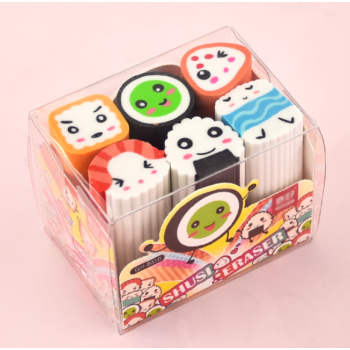 6 KIT BORRACHA SUSHI FOFO