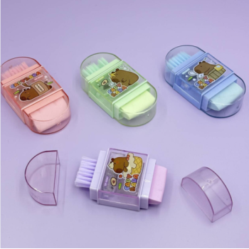 BORRACHA 3 EM 1 APONTADOR VASSOURINHA CAPIVARA