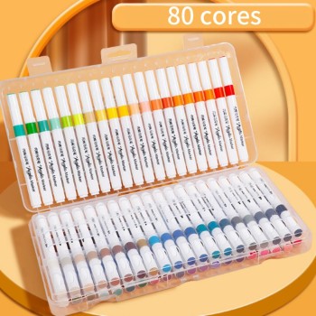 KIT 80 CORES CANETINHA ACRÍLICA