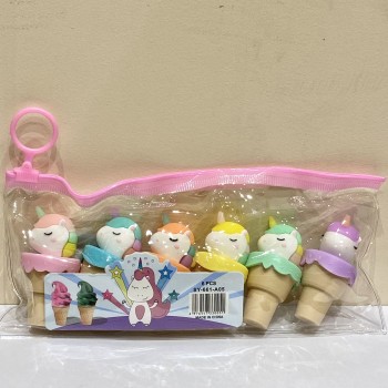 MARCA TEXTO SORVETE UNICORNIO MINI KIT 6 CORES