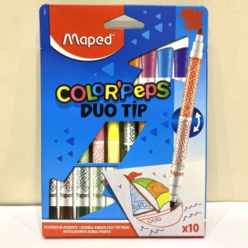 CANETINHA MAPED PONTA DUPLA 10 CORES