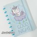 CADERNO FINO 8 DISCOS UNICORN CUTE FOLHA TAMANHO A5 PEQUENO