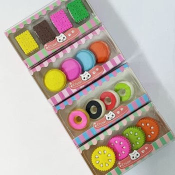 MINI BORRACHA KIT 4 PEÇAS BISCOITO DOCE SORTIDO