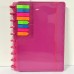 CADERNO INTELIGENTE 10 DISCOS CAPA LISO COM POST IT FOLHA TAMANHO B5