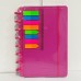 CADERNO INTELIGENTE 8 DISCOS CAPA LISO COM POST IT FOLHA A5