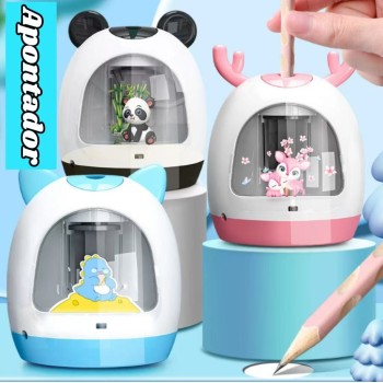 APONTADOR ELÉTRICO MODELO COM ORELHA ANIMAIS FOFO