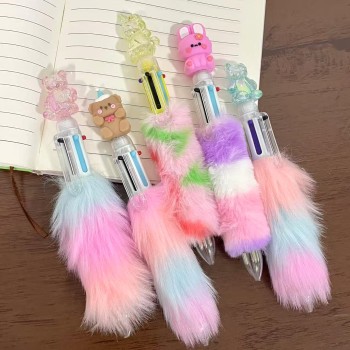 CANETA PELUCIA 6 CORES MODELO VARIADO