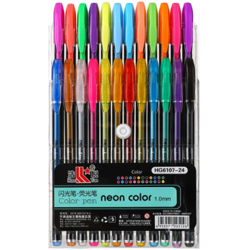 CANETA COLOR PEN NEON KIT 24 CORES