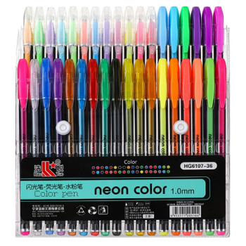CANETA COLOR PEN NEON KIT 36 CORES