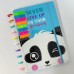 CADERNO INTELIGENTE 10 DISCOS CAPA PANDA COM POST IT