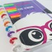 CADERNO INTELIGENTE 10 DISCOS CAPA PANDA COM POST IT