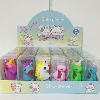 MINI APONTADOR DE LÁPIS UNICORNIO FOFO