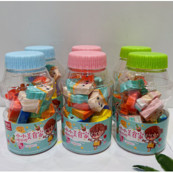 KIT BORRACHA DE COPINHO PEDAÇO MINI DE COMIDAS