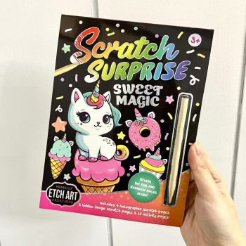 LIVRINHO RABISCO MÁGICO PARA COLORIR SCRATCH SURPRISE