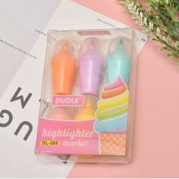 MINI MARCA TEXTO DE SORVETE DUOLE KIT COM 6 CORES