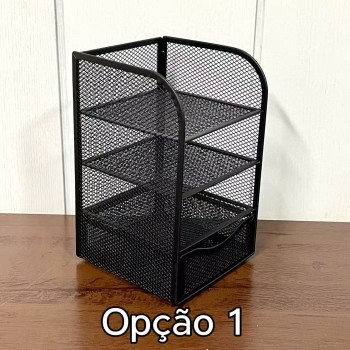MINI GAVETEIRO PARA ESCRITÓRIO ORGANIZADOR ARAMADO