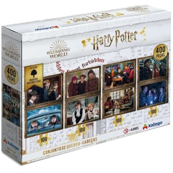 QUEBRA-CABEÇA 4x100 HARRY POTTER 400 PÇS  