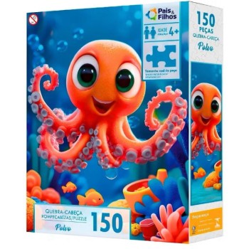 QUEBRA CABEÇA 150PÇS POLVO
