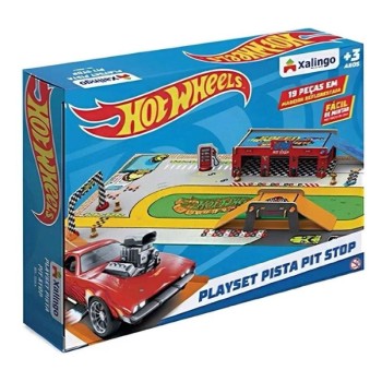 PLAYSET PISTA PIT STOP HOT WHEELS