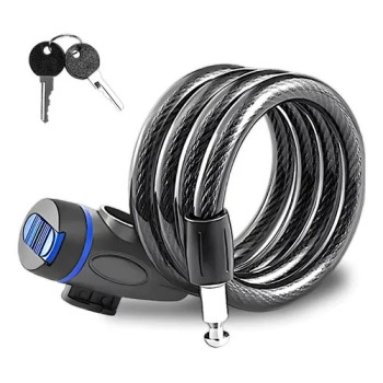 CADEADO COM SENHA PARA BICIBLETA COM CHAVE  BC602