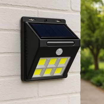 ARANDELA SOLAR PAREDE EXTERNO LED BOM-4204 