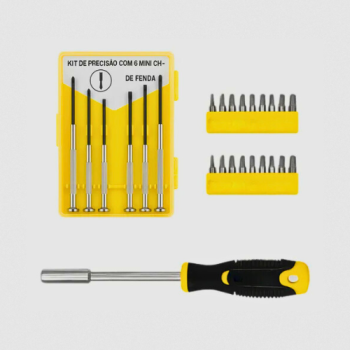 BOM-3122 CONJUNTO DE CHAVES DE FENDA E PHILLIPS 27PÇS