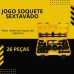 BOM-3910 JOGO DE SOQUETE ESTRIADO 3/4 26 PÇS