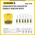 CONJUNTO DE CHAVES DE FENDA E P´HILLIPS 6PÇS BOM-3120 