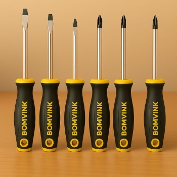 CONJUNTO DE CHAVES DE FENDA E P´HILLIPS 6PÇS BOM-3120 