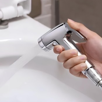 DUCHA HIGIENICA COMPLETA 120CM EM INOX BOM-2132 