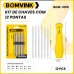 KIT DE CHAVES COM 12 PONTAS BOM-3105