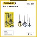 TESOURA 3 PÇS BOM-3301
