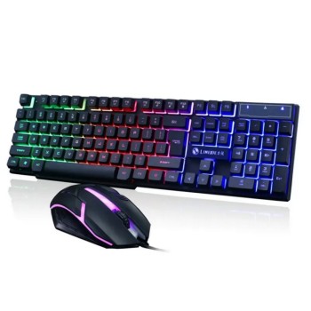 KIT MOUSE E TECLADO COM FIO PARA GAME LEHMOX LEY45