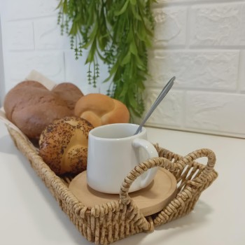 BANDEJA DE PLASTICO TIPO PALHA REF8989