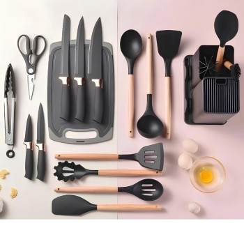 KIT UTENSÍLIOS DE SILICONE 19PÇS SET M459