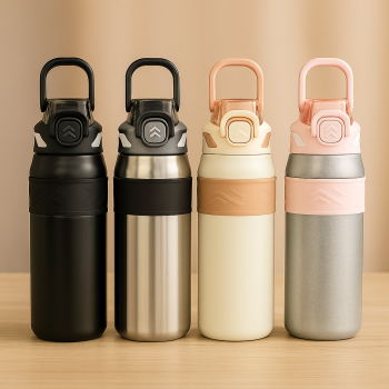 GARRAFA TÉRMICA COM ALÇA E TRAVA 600ML BMP1806