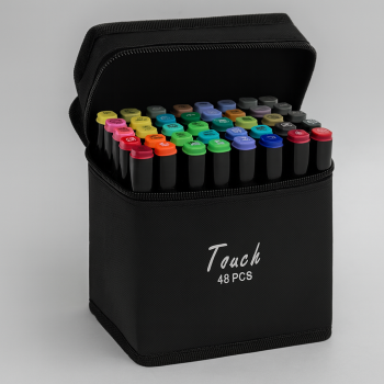 KIT CANETINHA MARCA TEXTO 48 CORES