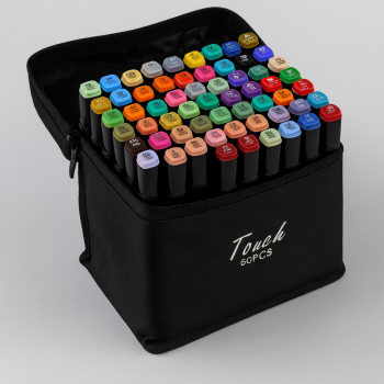 KIT CANETINHA MARCA TEXTO 60 CORES L360